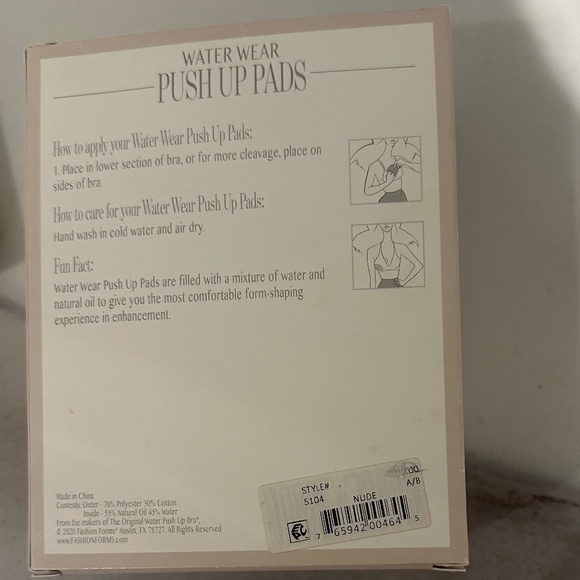 Fashion Water Wear Push Up Pads - Picture 3 of 3